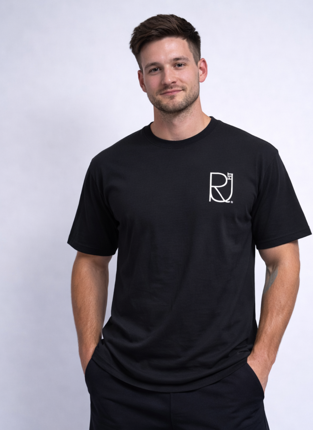 Next Level Black Oversized Performance Tee