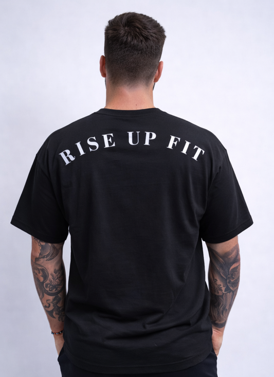 Next Level Black Oversized Performance Tee