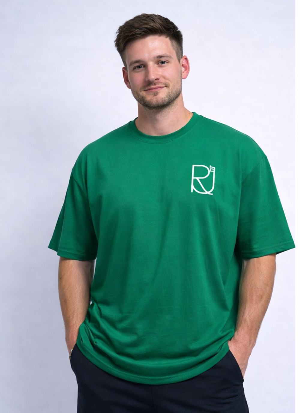 Signature Green Oversized Tee