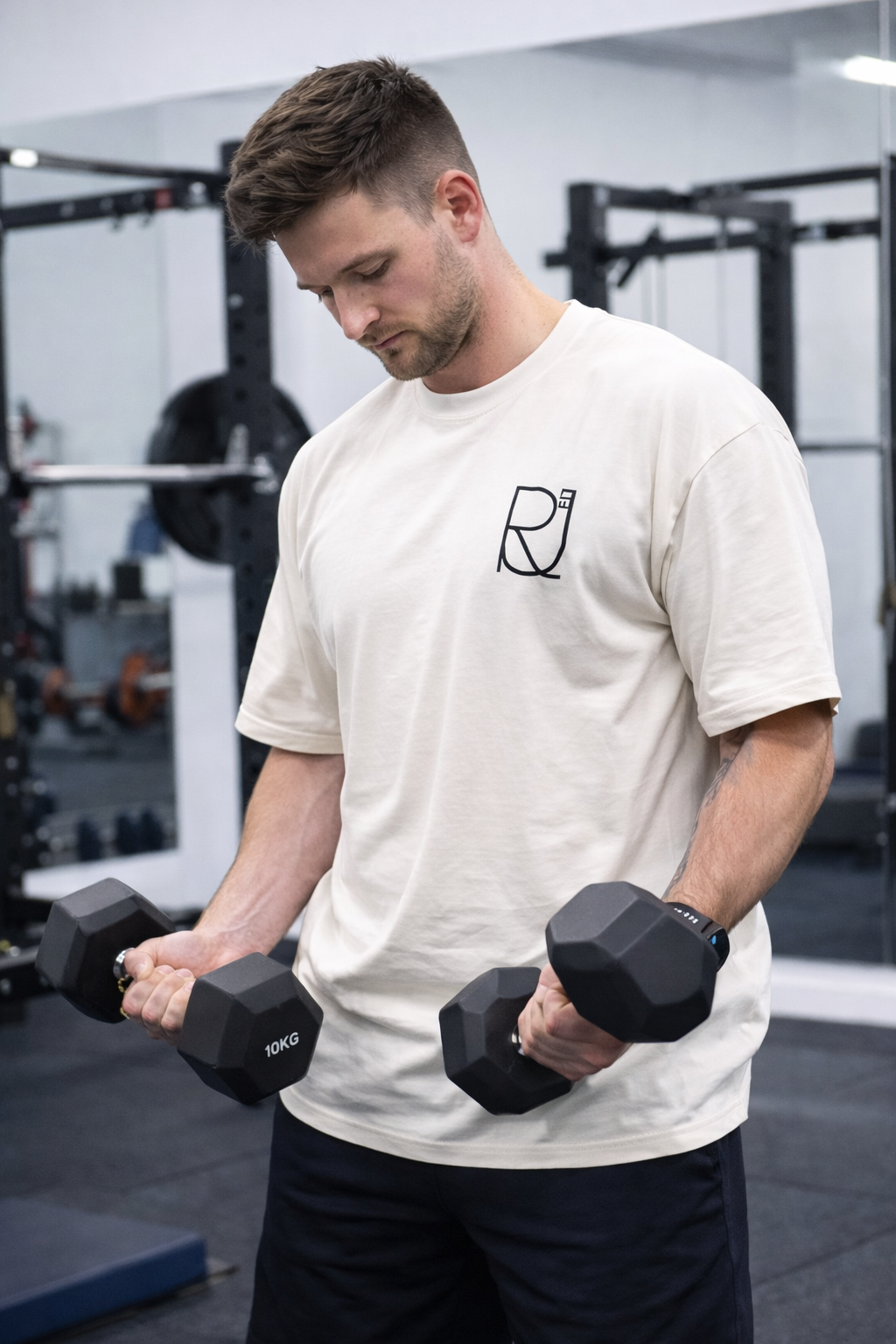 Next Level Cream Oversized Performance Tee