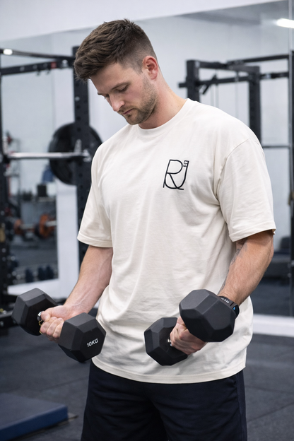 Next Level Cream Oversized Performance Tee