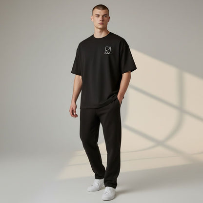 Next Level Black Oversized Performance Tee